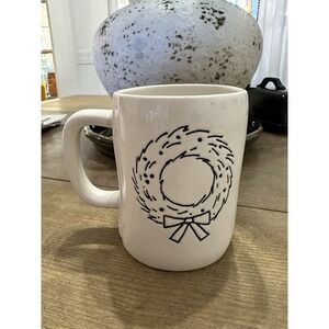 Rae Dunn Holly Jolly Red Handle Mug Artisan Collection Christmas Holiday New